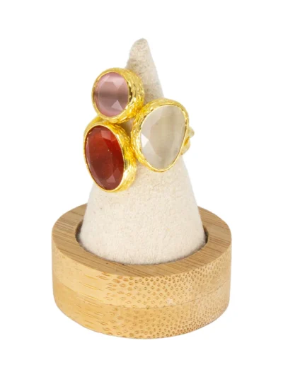 Ring Tripple Omikron Gold Orange