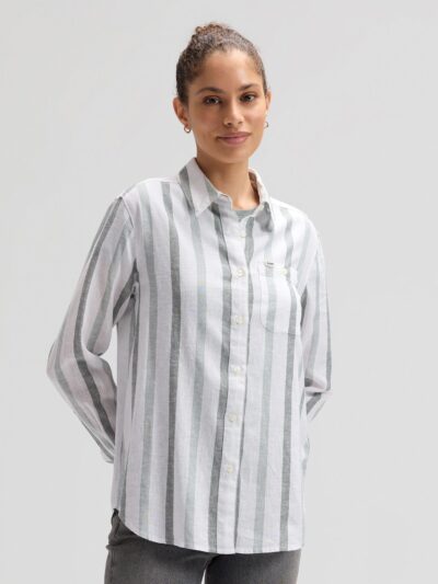 All Purpose Sage Stripe Shirt