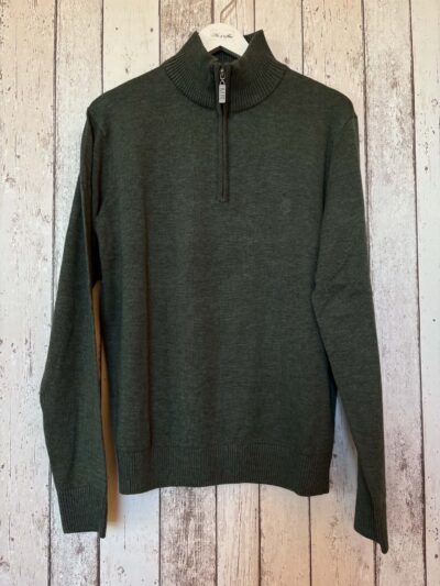 Halv Zip Cotton Pullover