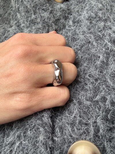 Waves Ring Silver