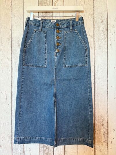 Patch Pocket Midi Skirt